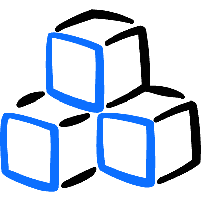 Module Three Boxes Icon from Freehand Duotone Set