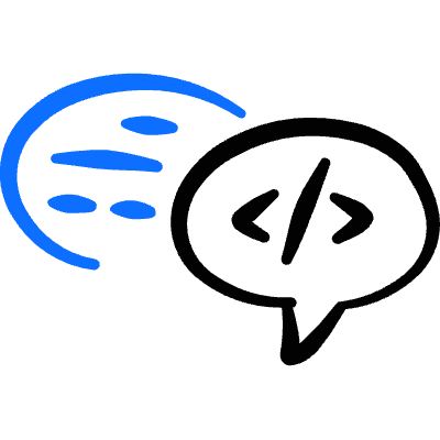 Programming Code Discussion Icon from Freehand Duotone Set