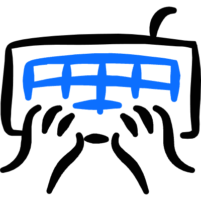 Programming Keyboard Type Icon from Freehand Duotone Set