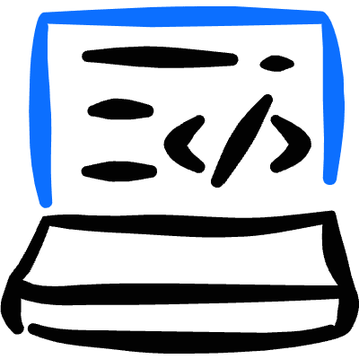 Programming Laptop Coding Icon from Freehand Duotone Set