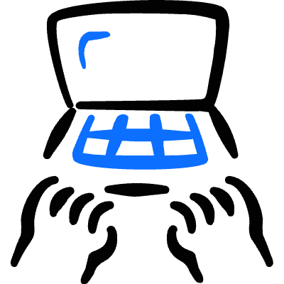 Programming Laptop Type Icon from Freehand Duotone Set