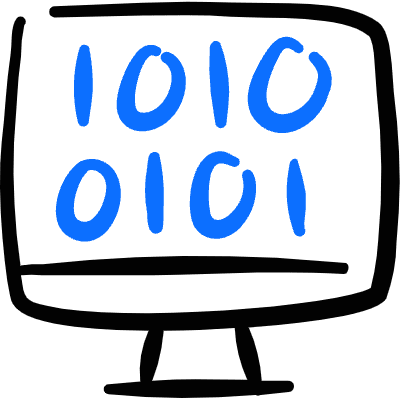 Programming Monitor Icon from Freehand Duotone Set