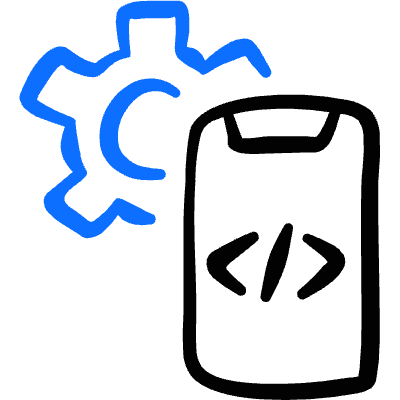 Programming Smartphone Settings Icon from Freehand Duotone Set