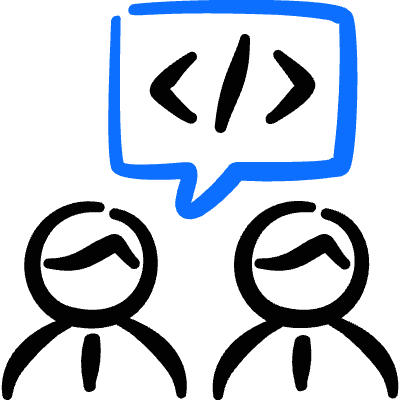 Programming Team Chat 1 Icon from Freehand Duotone Set