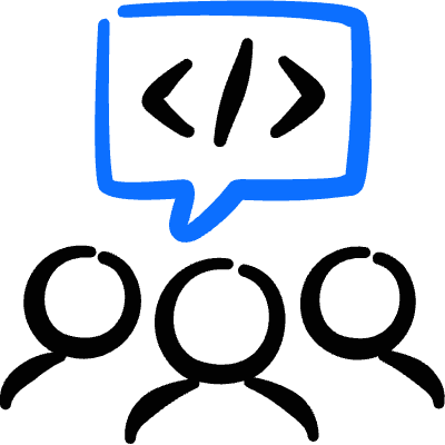 Programming Team Chat 3 Icon from Freehand Duotone Set
