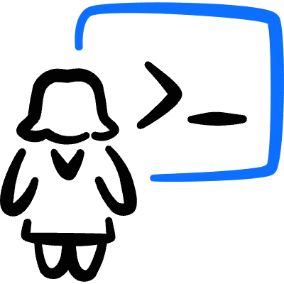 Programming User Code Woman Icon from Freehand Duotone Set