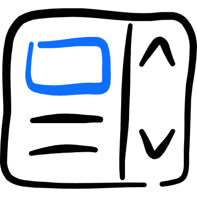 Ui Page Scroll Icon from Freehand Duotone Set
