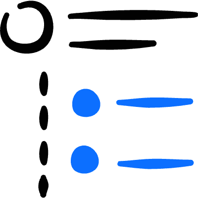 Ui Webpage Bullets Icon from Freehand Duotone Set