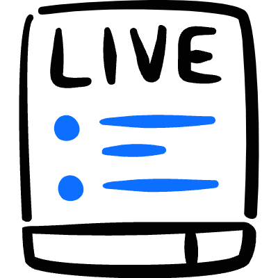 Ui Webpage Live Icon from Freehand Duotone Set