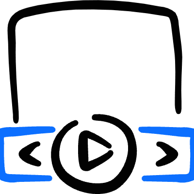 Ui Webpage Play 1 Icon from Freehand Duotone Set