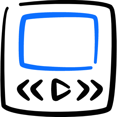 Ui Webpage Play Icon from Freehand Duotone Set
