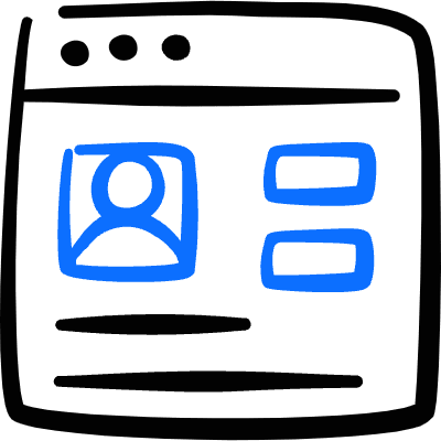 Website Development Browser Page Account Icon from Freehand Duotone Set