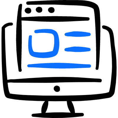 Website Development Monitor Page Icon from Freehand Duotone Set