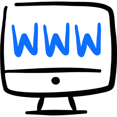 Website Development Monitor Www Web Icon from Freehand Duotone Set