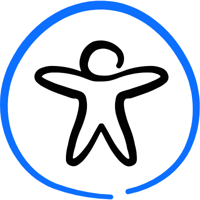 Acessibility Symbol Icon from Freehand Duotone Set