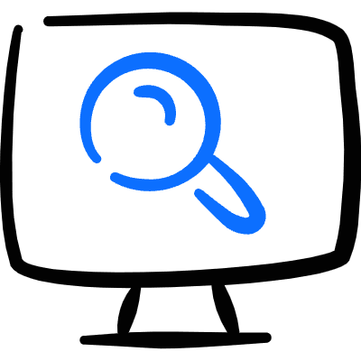 Desktop Action Monitor Find Icon from Freehand Duotone Set