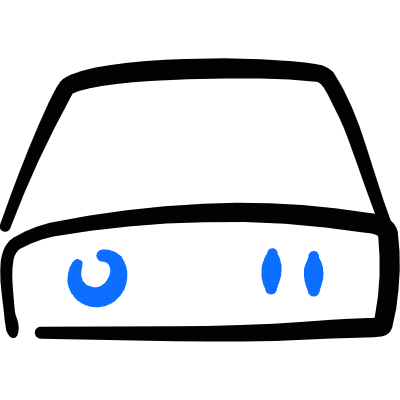 Hard Drive Exertnal 1 Icon from Freehand Duotone Set