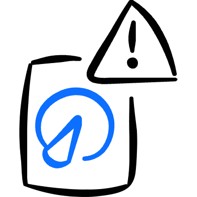 Hard Drive Warning Icon from Freehand Duotone Set