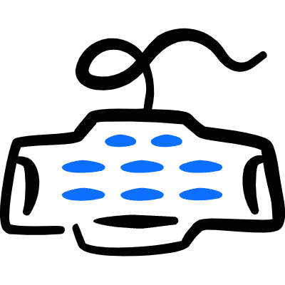 Keyboard Gaming Icon from Freehand Duotone Set