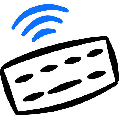 Keyboard Wireless Icon from Freehand Duotone Set