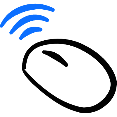 Mouse Wireless 1 Icon from Freehand Duotone Set