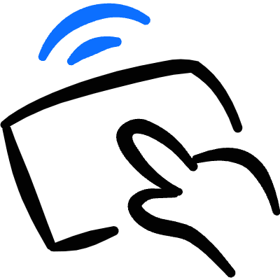 Touchpad Wireless Icon from Freehand Duotone Set