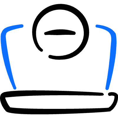 Laptop Action Subtract Icon from Freehand Duotone Set