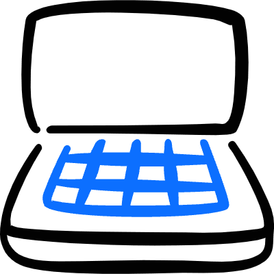 Laptop Computer Icon from Freehand Duotone Set