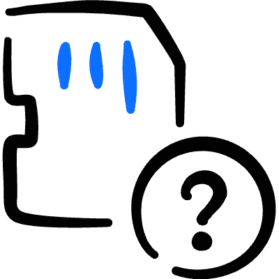 Memory Sd Card Question Icon from Freehand Duotone Set
