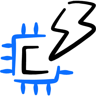 Microprocessor Computer Chip Flash Icon from Freehand Duotone Set