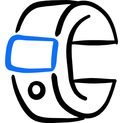 Smart Watch Band 3 Icon from Freehand Duotone Set