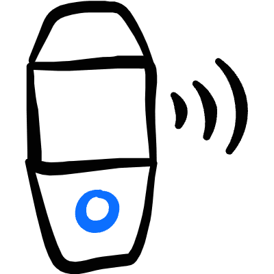Smart Watch Band Signal Icon from Freehand Duotone Set