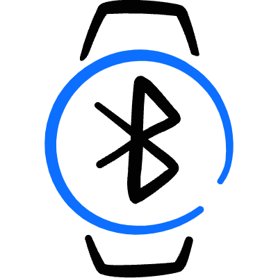 Smart Watch Circle Bluetooth Icon from Freehand Duotone Set