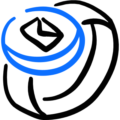 Smart Watch Circle Mail Alternate Icon from Freehand Duotone Set
