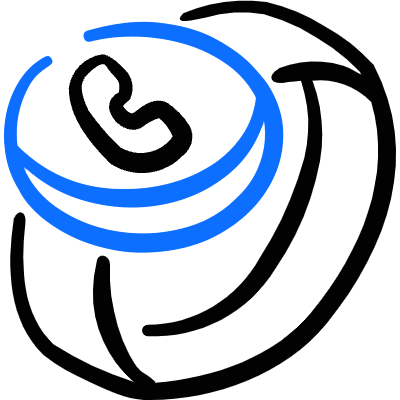 Smart Watch Circle Missed Call Alternate Icon from Freehand Duotone Set