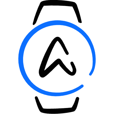 Smart Watch Circle Navigation Icon from Freehand Duotone Set