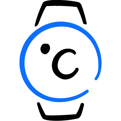 Smart Watch Circle Temperature Icon from Freehand Duotone Set