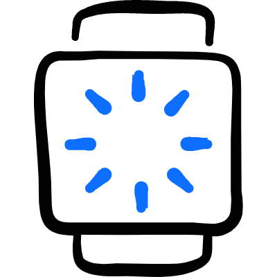 Smart Watch Square Alternate Icon from Freehand Duotone Set