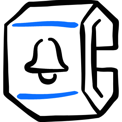 Smart Watch Square Bell Alternate Icon from Freehand Duotone Set