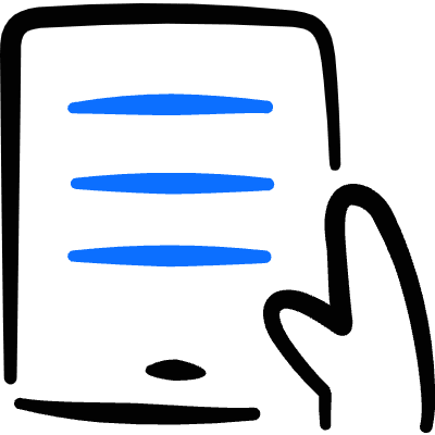 Kindle Read Document Hold Icon from Freehand Duotone Set