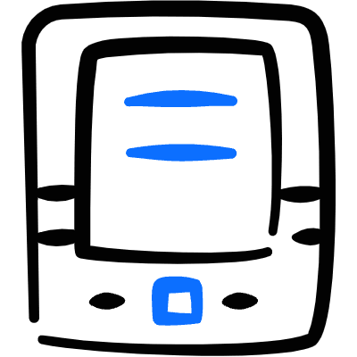 Kindle Read Document Icon from Freehand Duotone Set