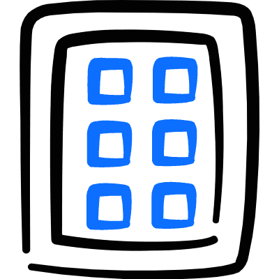 Tablet Application Icon from Freehand Duotone Set