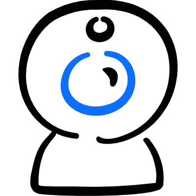 Webcam Icon from Freehand Duotone Set