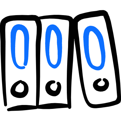 Archive Folders Icon from Freehand Duotone Set