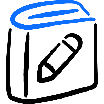 Book Edit Icon from Freehand Duotone Set