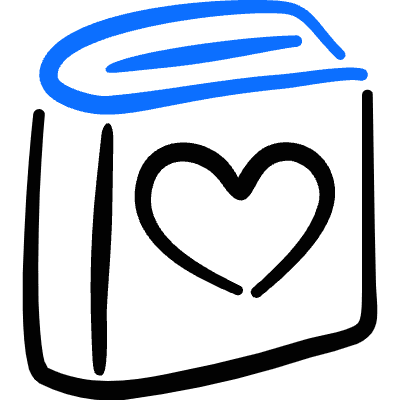 Book Favorite Heart Icon from Freehand Duotone Set