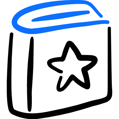 Book Favorite Star 1 Icon from Freehand Duotone Set