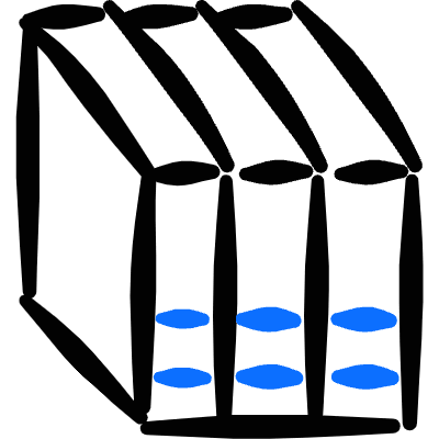 Book Library Icon from Freehand Duotone Set