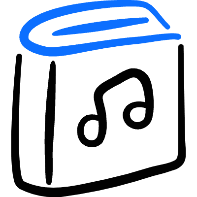 Book Music  Icon from Freehand Duotone Set