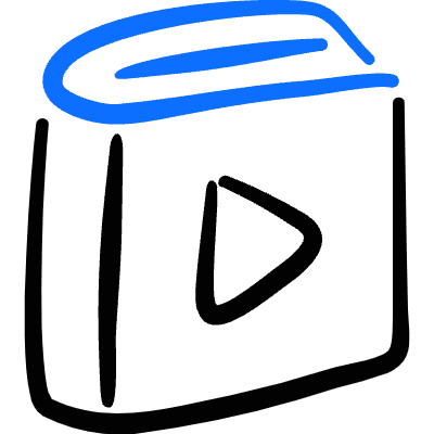 Book Play Icon from Freehand Duotone Set